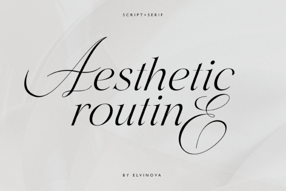 Aesthetic Routine Duo: The Handwritten Font for Modern Branding
