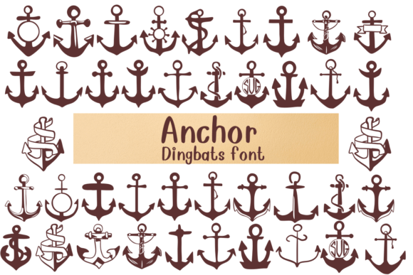 Anchor: A Playful Dingbat Font for Nautical Design