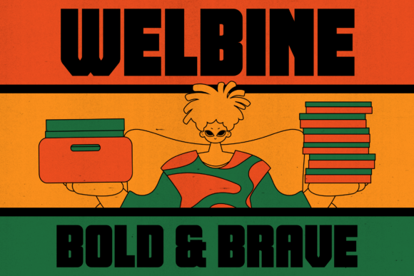 Blast Off with Welbine: A Retro-Futurist Display Typeface