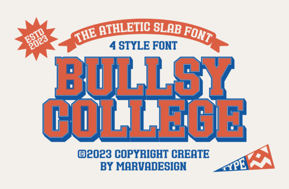 Bullsy College: A Classic Sport Font for Authentic Branding