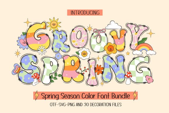 Groovy Spring: A Fresh Font for Vibrant Designs
