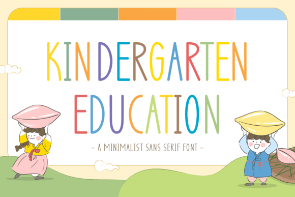 Kindergarten Education: A Fresh Font for Modern Projects