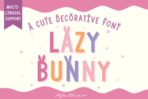Lazy Bunny: A Playful Typeface for Creative Spring Projects