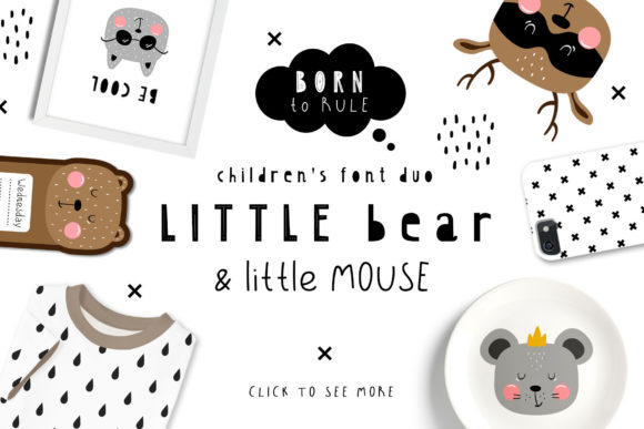Little Bear & Little Mouse Duo: A Playful Font Pairing