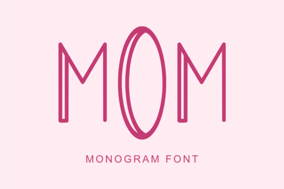 Mom: A Monogram Font That Blends Warmth with Modern Craft Style