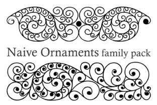 Naive Ornaments Family: A Playful Touch for Creative Projects