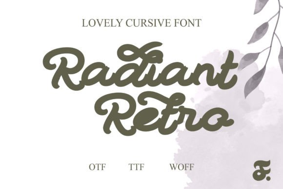 Radiant Retro: A Modern Brush Font with Vintage Soul