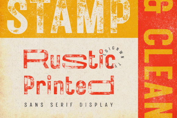 Rustic Printed: The Modern Sans Serif with a Handcrafted Soul