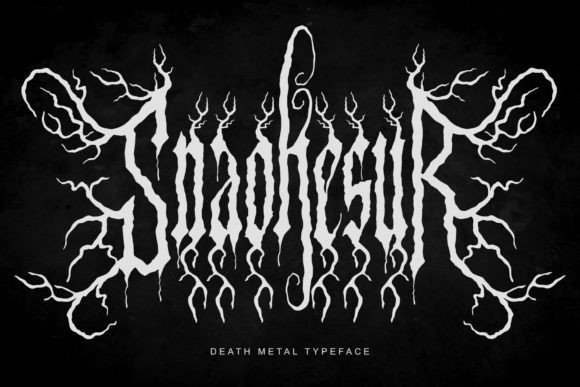 Snaokesur: The Death Metal Typeface for Unapologetic Design