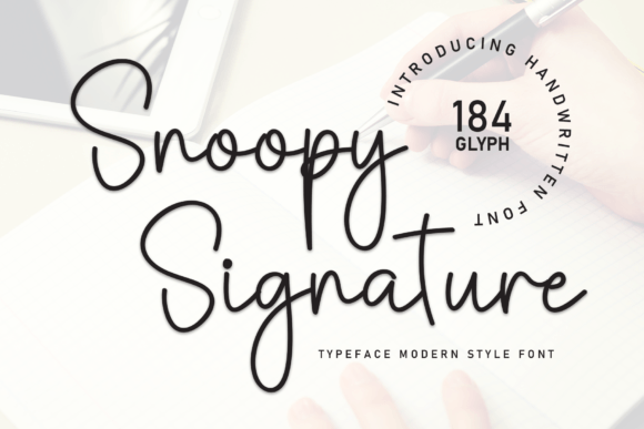 Snoopy Signature: A Script Font for Elegant, Handwritten Style
