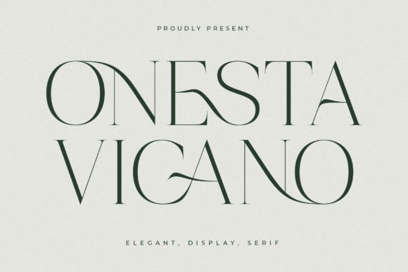 Timeless Elegance: The Onesta Vigano Serif Font
