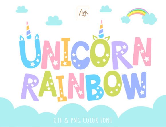 Unicorn Rainbow Font: A Bold Choice for Creative Projects